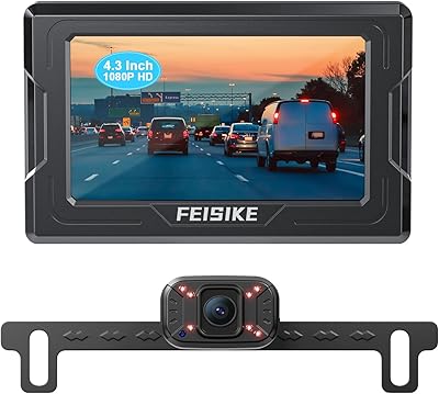 FEISIKE ADC711 Backup Camera 1080P with 4.3″ Monitor