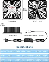 Wathai AC High Airflow Fan 15050 6-inch 120V — image 7
