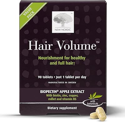 New Nordic Hair Volume Tablets, 90 Count