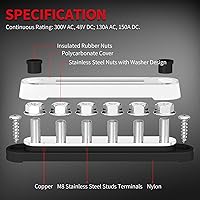 DAIERTEK 12V Bus Bar Power Distribution Block — image 3