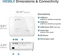 Optoma HD30LV 1080p Full HD Home Projector — image 3