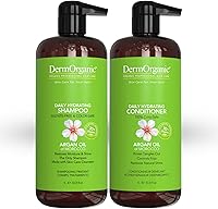 DermOrganic Argan Oil Daily Hydrating Shampoo plus Conditioner, 33.8oz — image 1