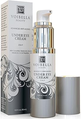 Voibella Under Eye Cream with Retinol, Peptides, Hyaluronic Acid & Aloe - 15mL