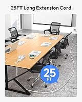 NTONPOWER 25 FT Extension Cord with 14 Outlets and 4 USB Ports — image 4