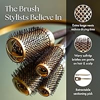 Olivia Garden NanoThermic Ceramic + Ion Round Thermal Hair Brush 1/2″ — image 4