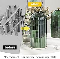 Emljkvp Green 360° Rotating Makeup Brush Holder with Dustproof Cover — image 6