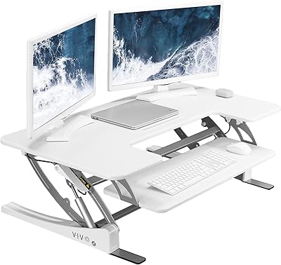 VIVO 42-inch Height Adjustable Desk Converter, V Series