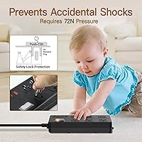 VNJ Outdoor Power Strip with 6AC Outlets + 4USB Ports — image 6