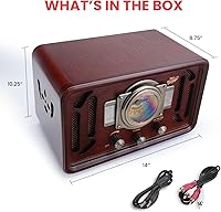 Pyle PUNP34BT Retro Bluetooth Radio Speaker — image 6