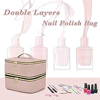 LUXJA Detachable 2 Layers Nail Polish Organizer - Pale Rose — image 7