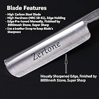 Zertone Straight Razor for Men Kit with Strop — image 5