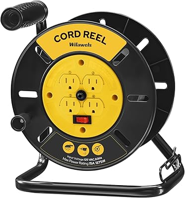 WILAWELS Extension Cord Storage Reel Y95CR06