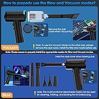 KOPIDOE VC016 Compressed Air Duster & Car Vacuum Cleaner — image 2