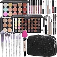 pomcral Makeup Kit for Girls, 40 Colors Eyeshadow Palette & Lip Gloss Set — image 1
