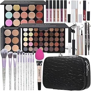 pomcral Makeup Kit for Girls, 40 Colors Eyeshadow Palette & Lip Gloss Set Review