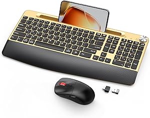 GAMCATZ Ergonomic Wireless Keyboard and Mouse Combo Review
