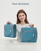 Narwey Hanging Toiletry Bag for Women, Large, Teal — image 8