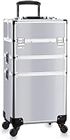 OUDMAY 3-in-1 Aluminum Rolling Makeup Case — image 1