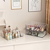 Aurblozen Clear Stackable Makeup Organizer with Drawer — image 5