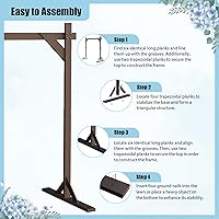 Kusamue Wooden Wedding Arch 7.48 FT Square — image 4