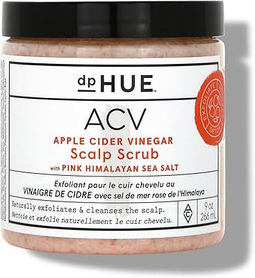 dpHUE Apple Cider Vinegar Scalp Scrub with Pink Himalayan Sea Salt, 9 oz