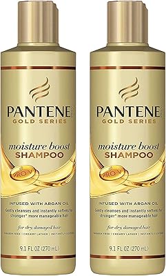 Pantene Gold Series Shampoo Moisture Boost 9.1oz (Pack of 2)