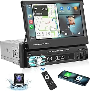Podofo Single Din Carplay Stereo with 7-inch Touchscreen Review