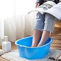 AWEIR Large Plastic Foot Soaking Tub with Built-In Massager, Blue — image 6
