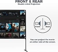 LEABIOLT 100-inch Projector Screen with Stand — image 4