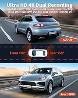 Kingslim E4 4K Dash Cam Front and Rear — image 2