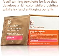 Dr Dennis Gross Alpha Beta Glow Pad Self Tanner, Intense Glow for Face (20 Towelettes) — image 2