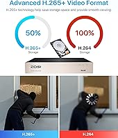 ZOSI H.265+ 8CH 5MP Lite Surveillance DVR with 1TB Hard Drive — image 7