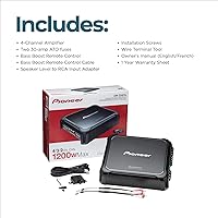 Pioneer GM-DX874 1,200 Watts 4-Channel Amplifier — image 6