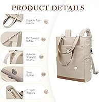 GOLF QUALITY Convertible Laptop Backpack for Women and Men, 16-inch — image 5