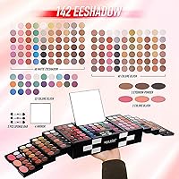 MISS ROSE M 148 Colors Makeup Palette 045 Set-Black — image 4