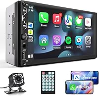Leadfan X5 7-Inch Double Din Car Stereo with Apple CarPlay & Android Auto — image 1