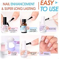 Gellen Gel Nail Kit Coffin 240pcs Nail Tips Extension Set — image 2