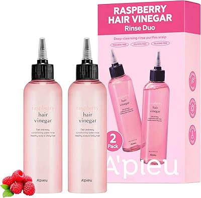 A'PIEU Raspberry Hair Vinegar Duo Set – 6.76 fl oz x 2
