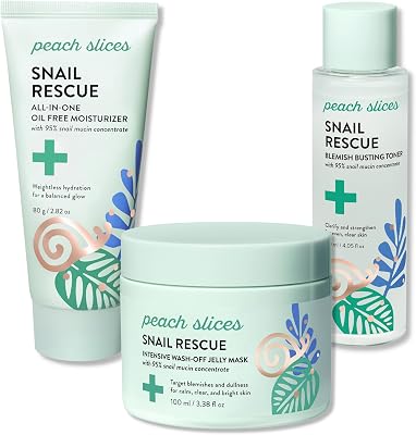 Peach Slices Snail Rescue Skincare Bundle