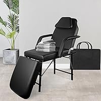 CooFel 3-Section Spa Massage Table with Hydraulic Stool — image 7