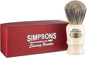 Simpson Special Pure Badger Hair Shaving Brush with Imitation Ivory Handle Review