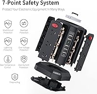 PASSUS Surge Protector Power Strip Tower with 5 USB Ports — image 4