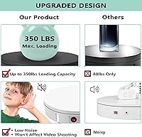 Prolee 360 Degree Rotating Turntable 12 Inch, 350lbs Capacity — image 4