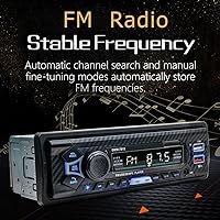 DWMM Single Din Bluetooth Car Stereo System — image 3