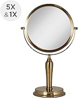 Zadro Anaheim 8.75″ Round Non-Lighted Makeup Mirror 5X/1X Magnification — image 3
