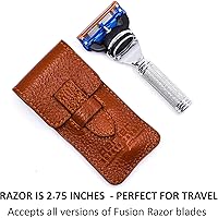 Parker Travel Fusion Safety Razor with Leather Sheath — image 5
