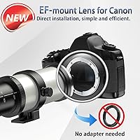 Lightdow 420-800mm F8.3 Telephoto Zoom Lens for Canon EF/EF-S Mount — image 2