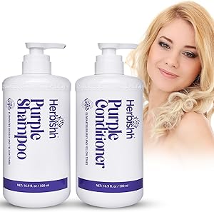 Herbishh Sulfate Free Purple Shampoo and Conditioner Set 16.9 Fl. Oz Each Review