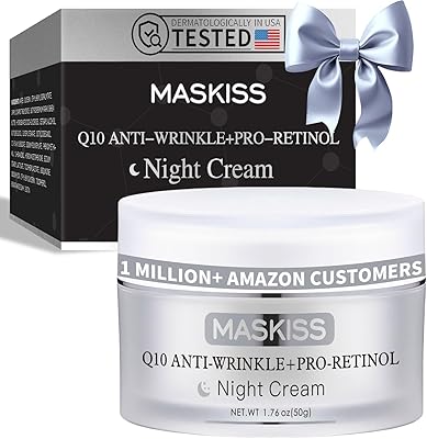 Maskiss Firming Neck Cream & Anti-Wrinkle Night Cream, 1.76oz