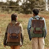 Modoker Waxed Canvas Backpack 15.6 Inch — image 8